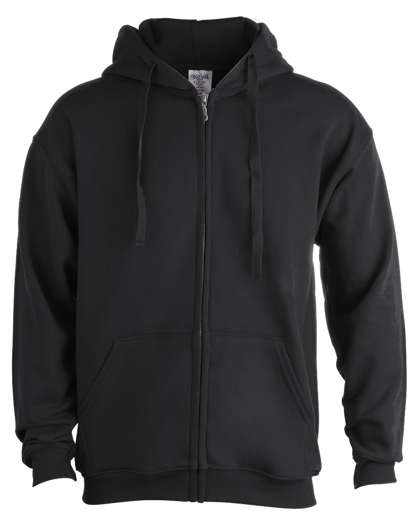 Erwachsene Sweatshirt mit Kapuze + Reißverschluss "keya"