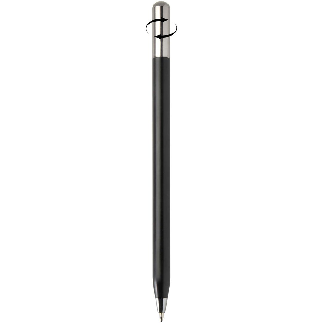 Kugelschreiber aus recyceltem Aluminium (schwarze Tinte) - Giusen