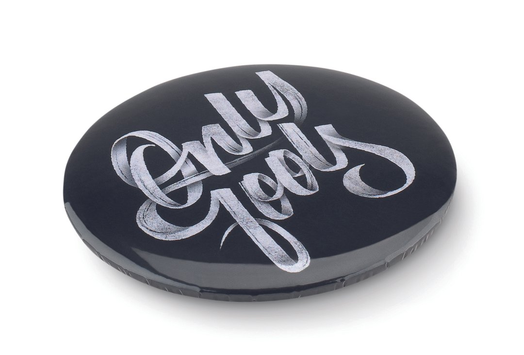 Badge mit Make-up Spiegel Giandy