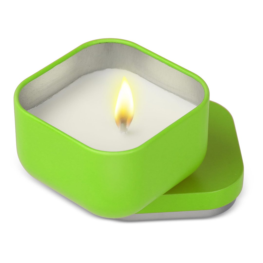 Ananda Duftkerze auf pflanzlicher Basis in recycelter Dose Rudico