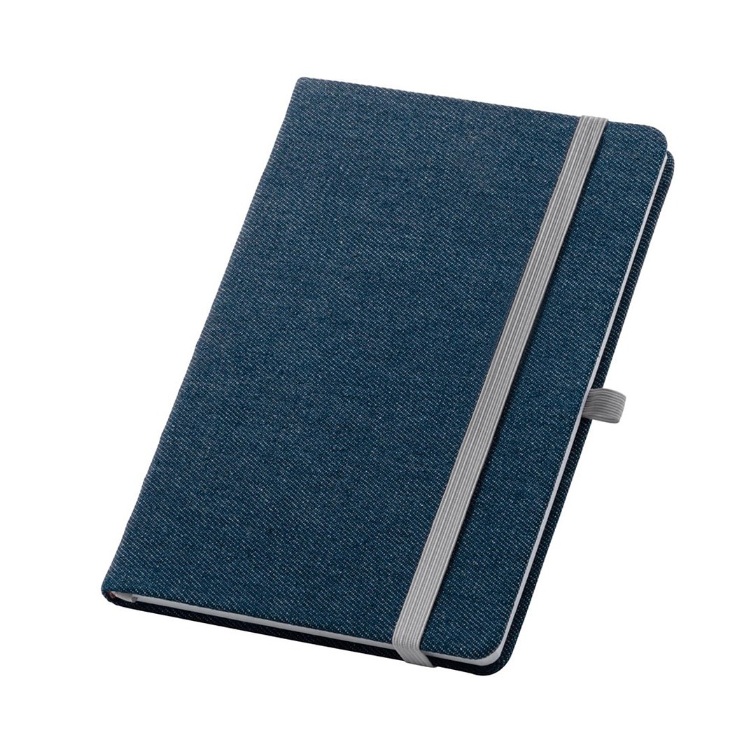 A5-Notizbuch aus Denim-Gewebe mit unlinierten Blättern Ruedivan