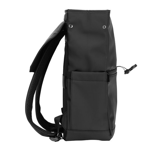 Laptop-Rucksack (16") aus PU, mit Klappe, die alle Fächer abdeckt Tring