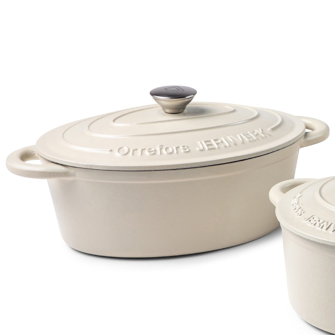 Emaillierte Ovale Eisenpfanne 3.5L Stga