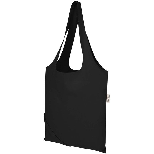 Blend 140 g/m², GRS-zertifizierte, faltbare Baumwoll Tragetasche, 7 l - Grin