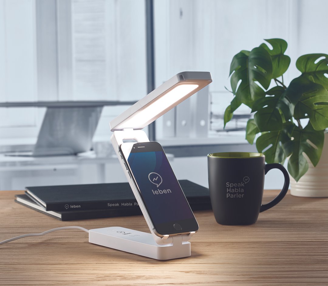 Tischleuchte mit Ladestation Marega