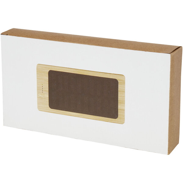 8000 mAh Bambus Solar-Powerbank - Benga