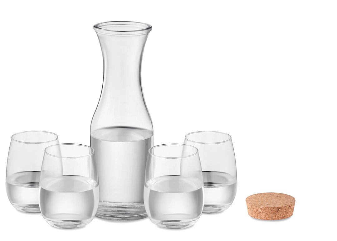 Set aus recyceltem Glas Trudivrg