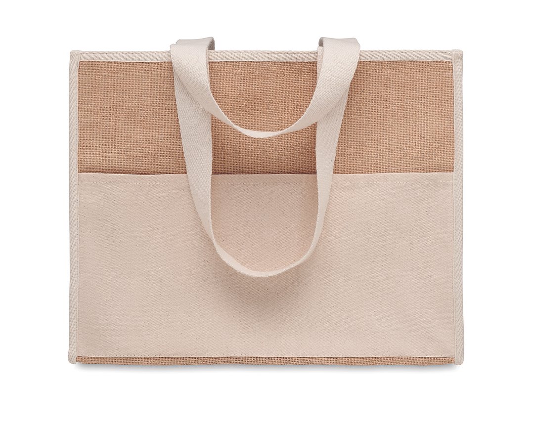 Jute-Canvas Shopping Tasche Nins