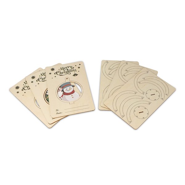 FSC Weihnachtsschmuck aus Holz 3er-Set Friköri