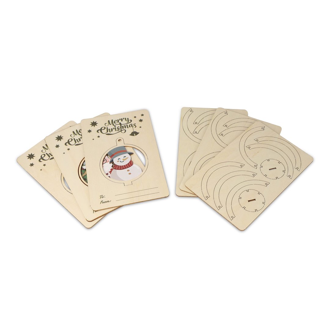 FSC Weihnachtsschmuck aus Holz 3er-Set Friköri