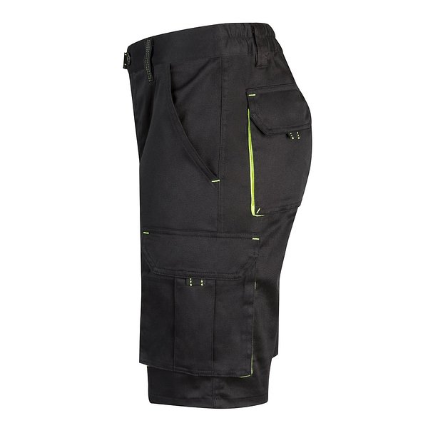 Zweifarbige Stretch-Bermudashorts mit mehreren Taschen (240 g/m²) aus Baumwolle (46 %), EME (38 %) und Polyester (16 %) Altie