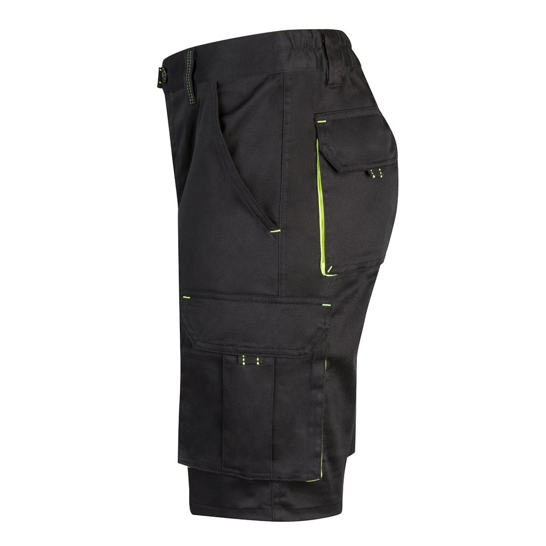 Zweifarbige Stretch-Bermudashorts mit mehreren Taschen (240 g/m²) aus Baumwolle (46 %), EME (38 %) und Polyester (16 %) Altie