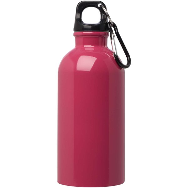 400 ml RCS-zertifizierte, einwandige Trinkflasche aus Edelstahl mit Karabinerhaken - Ongas