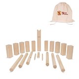 Kubb Spiel aus Holz mit Beutel Renini