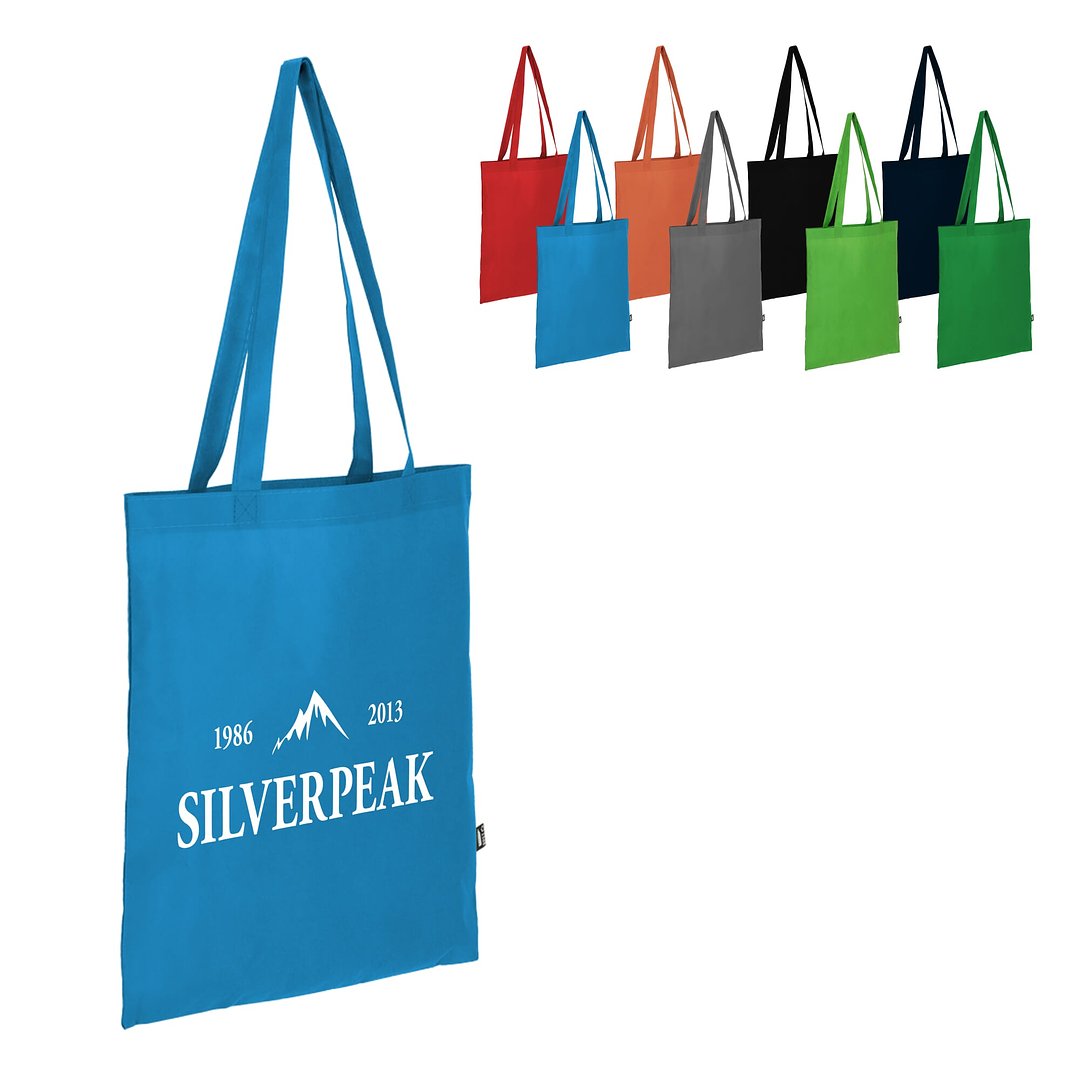 R-PET Tragetasche aus Non Woven mit langen Griffen 38 x 42cm 75g/m² Cien