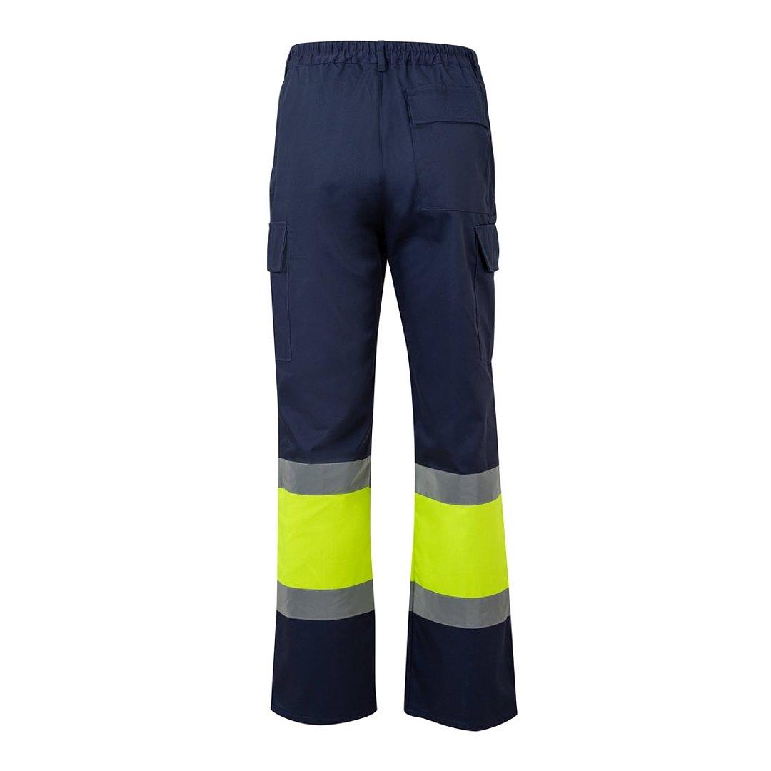 Zweifarbige Hose aus Twill (190g/m²), Baumwolle (20%) und Polyester (80%) Menatri