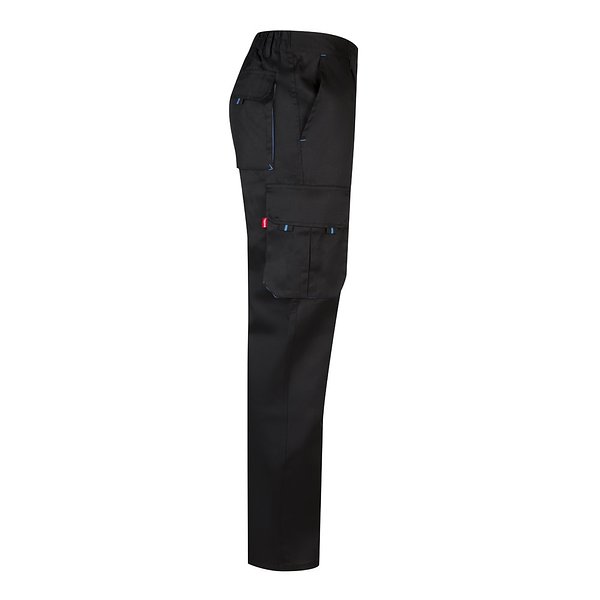 Zweifarbige Twill-Hose mit mehreren Taschen (200 g/m²), aus Baumwolle (35 %) und Polyester (65 %) Leenico