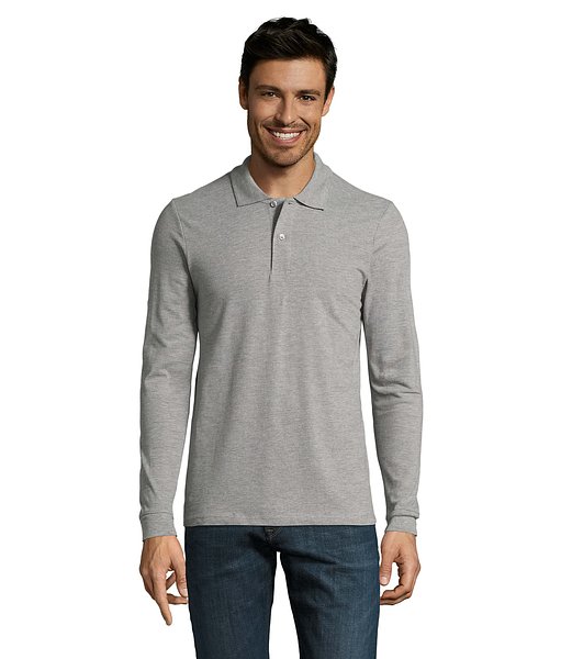 Männer Long-Sleeve Polo 180g Cilgian