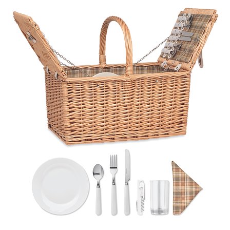 Picknickkorb aus Korbweide Leycieri