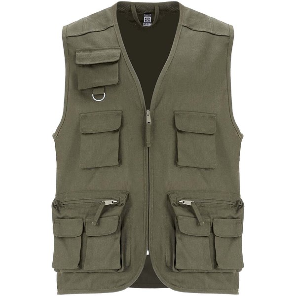Arbeitsweste mit V-Ausschnitt und mehreren Taschen, 200 g/m2 - Elverven