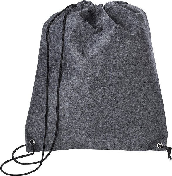 rPET-Filz-Rucksack mit Kordelzug Saregun
