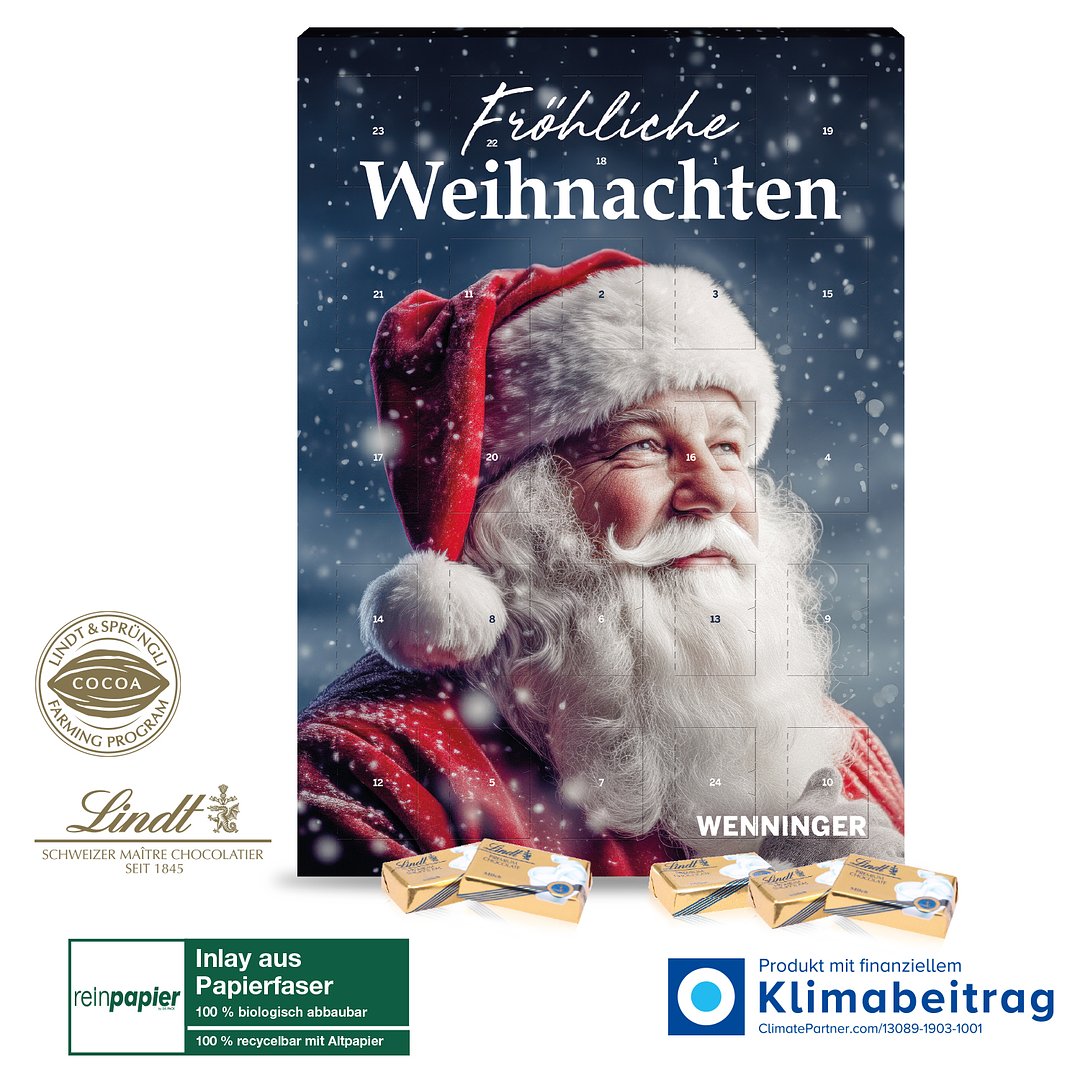 Wand-Adventskalender Lindt „Select Edition“ Organic