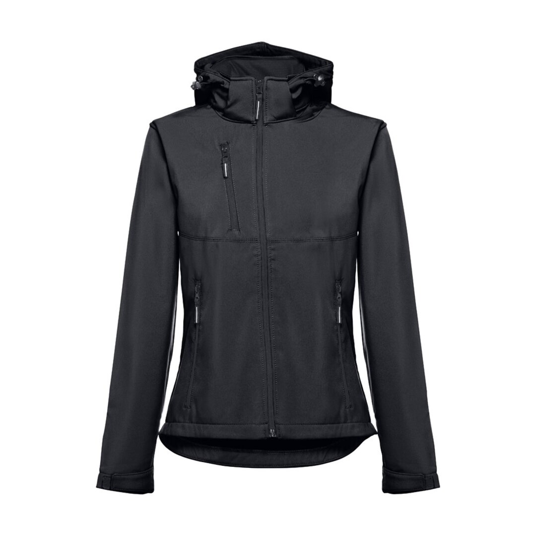 Softshelljacke für Damen, mit abnehmbarer Kapuze Badala