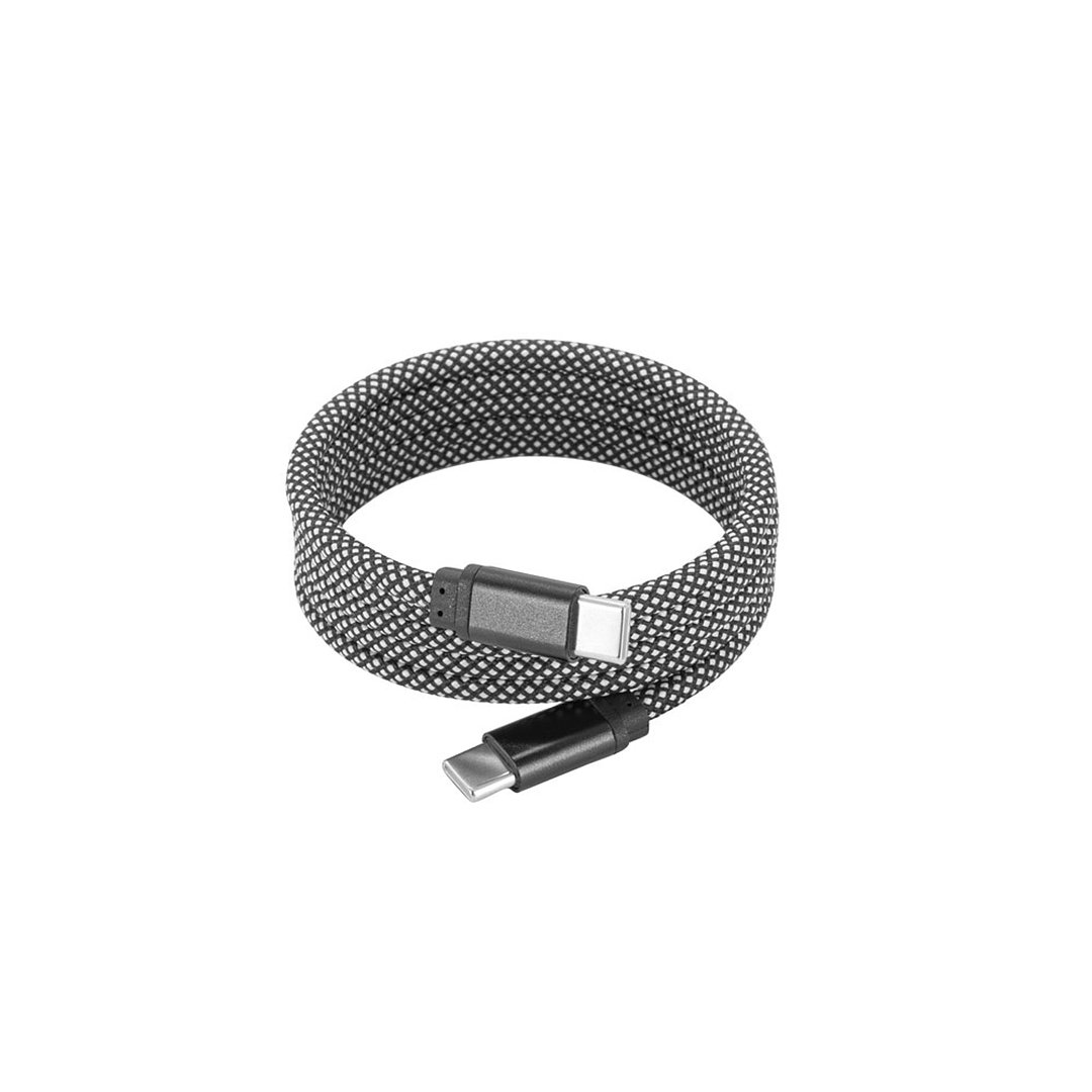 USB-C-zu-USB-C-Kabel mit geflochtenem Polyesterkabel (60 W) und einem Magnetsystem zum einfachen Aufwickeln Lorith