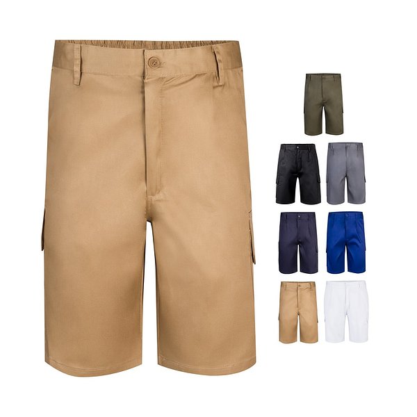 Bermudashorts aus Multi-Pocket-Twill (200g/m²), aus Baumwolle (35%) und Polyester (65%) Fadicco