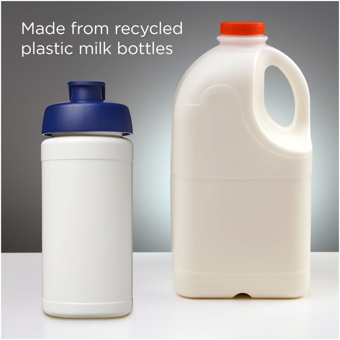 500 ml recycelte Sportflasche mit Klappdeckel - Veivep