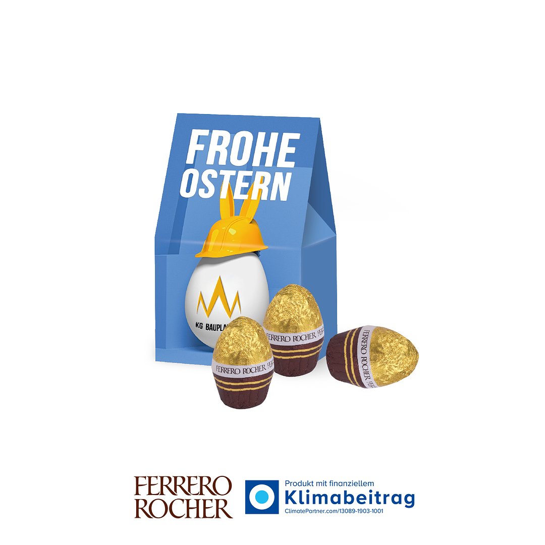 Businesspräsent „Selection Mini“ mit Ferrero Rocher Ostereier