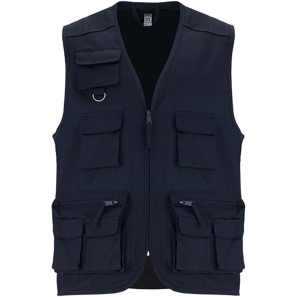 Arbeitsweste mit V-Ausschnitt und mehreren Taschen, 200 g/m2 - Elverven