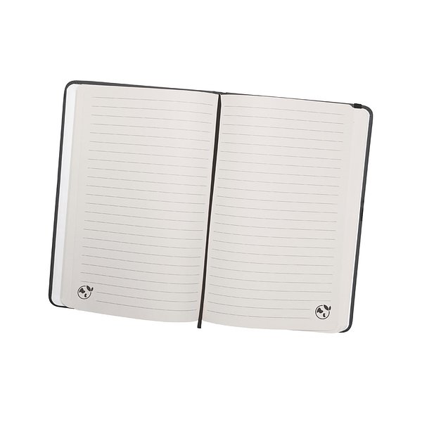 A5 Notizbuch mit festem Einband aus PU (35% recycelt) mit linierten Seiten Giuseht