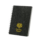 A5-Ringbuch mit flexiblem Einband aus recyceltem Filz (100% rPET) mit linierten Seiten Ittanin