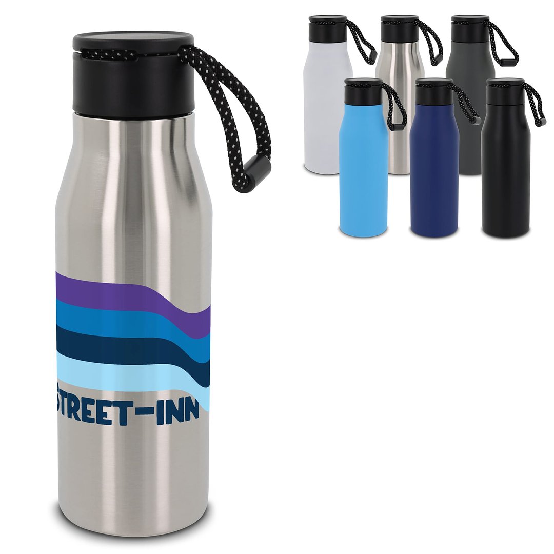 Isolierflasche mit Trageschlaufe 600ml Vinans