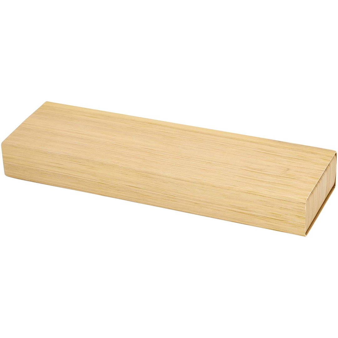 Kugelschreiber und Druckbleistiftset aus Bambus (schwarze Mine) - Maspen