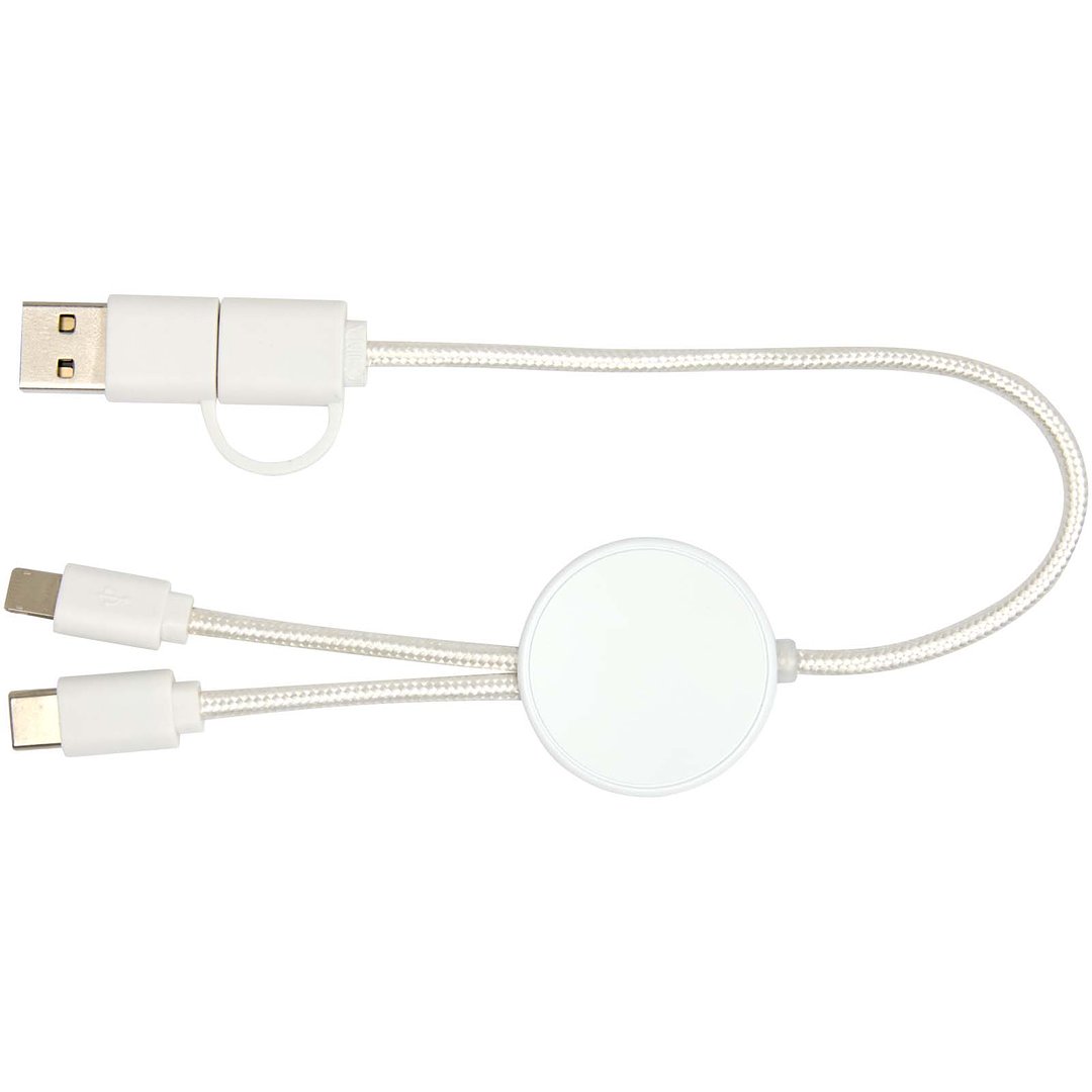 30 cm 5-in-1 Kabel aus recyceltem Kunststoff für Datenübertragung und 27W Schnellladung - Divik