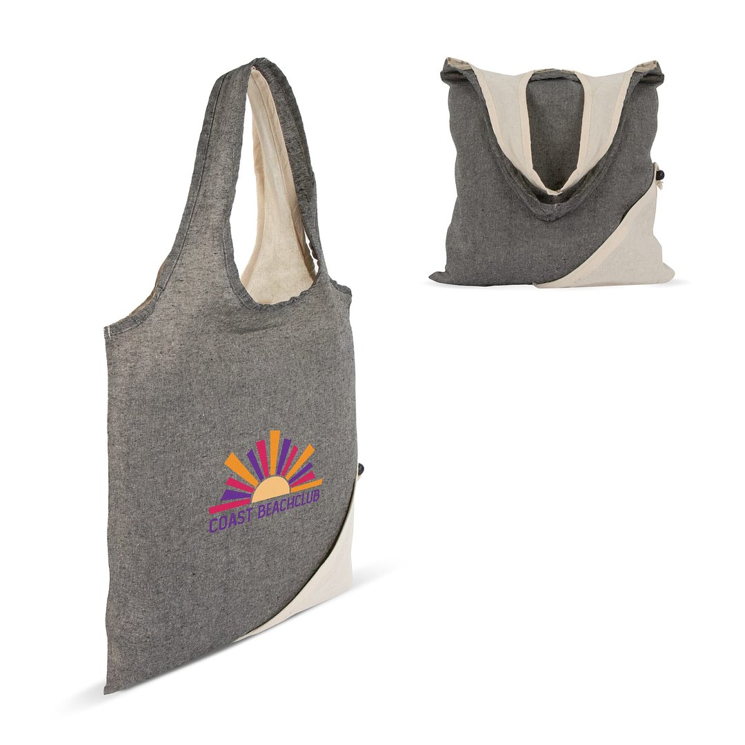 Einkaufstasche Recycelte Baumwolle OEKO-TEX® 140g/m² 38x42cm Emenanni