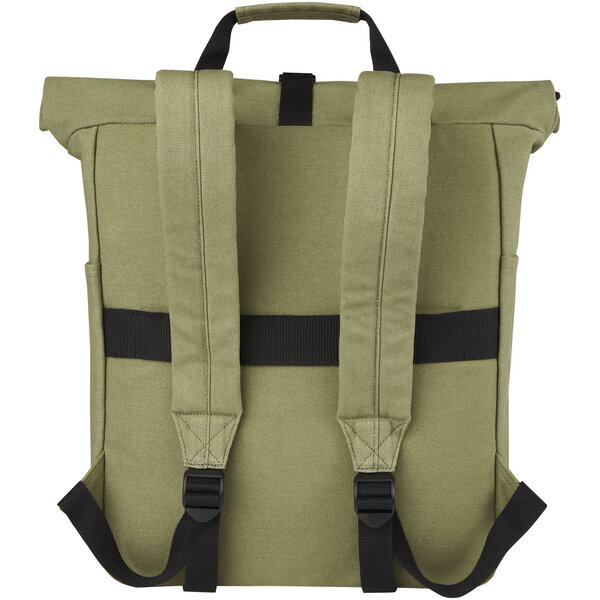 15" GRS Rolltop Laptop-Rucksack aus recyceltem Canvas 15 L - Luri