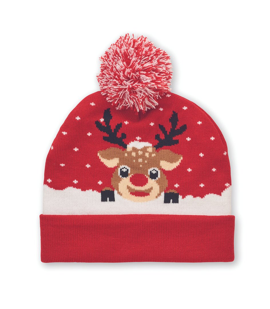 Weihnachtliche Strickmütze Tria