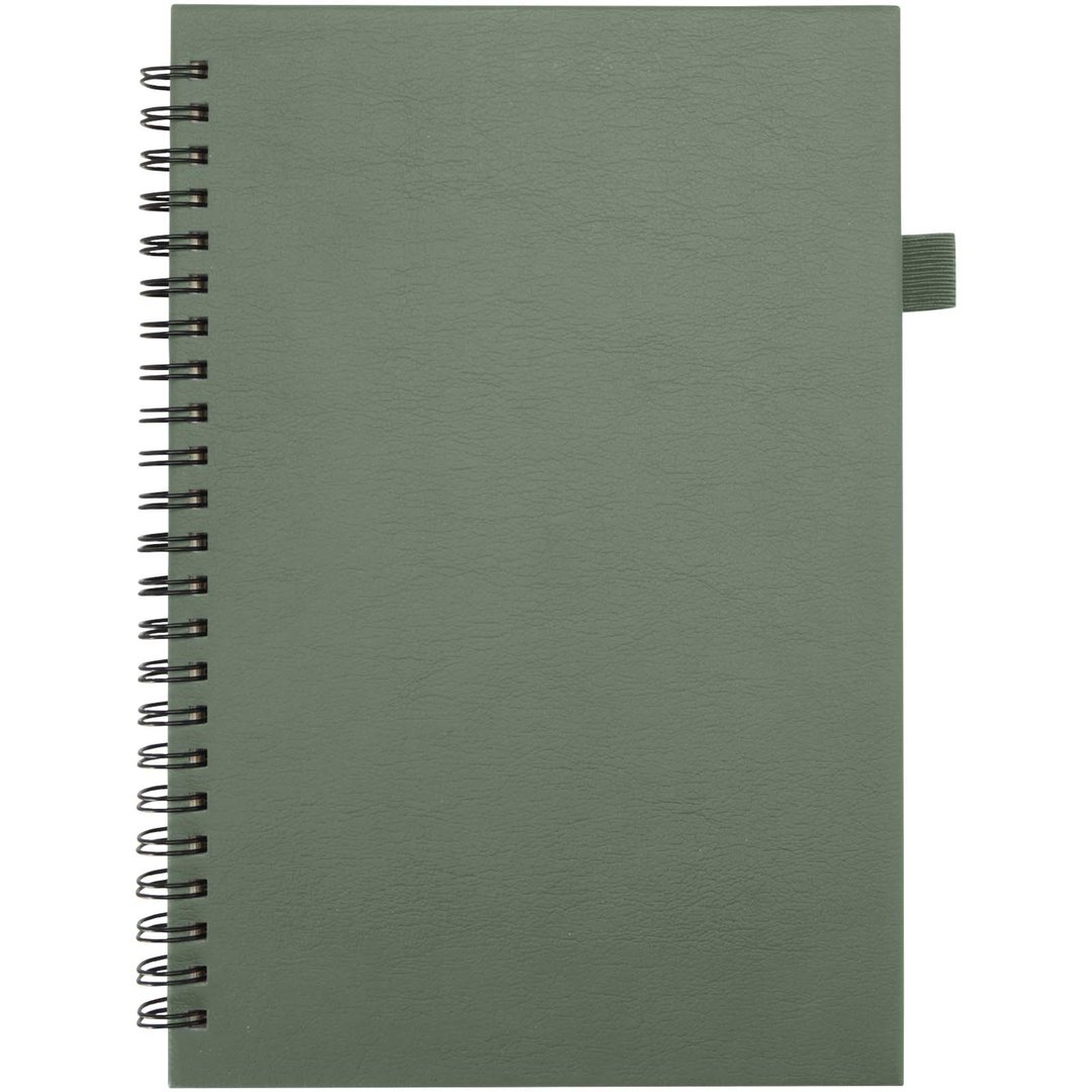 A5 Hardcover Spiralnotizbuch aus recyceltem Kunststoff - Palin