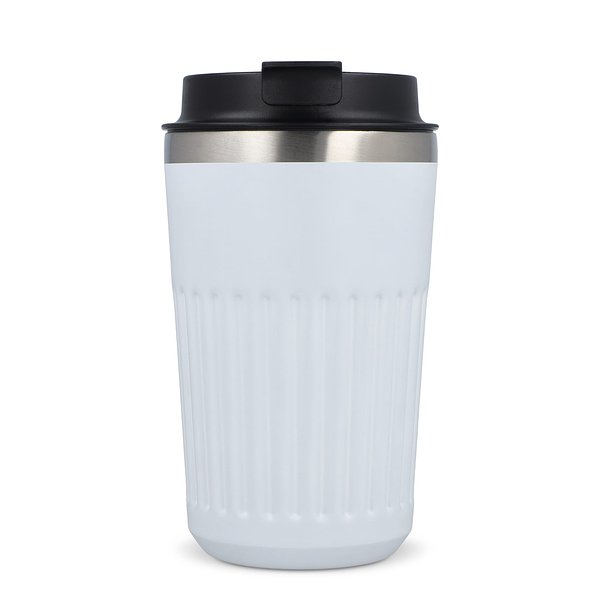 Recycelter Edelstahl-Thermobecher für Kaffee zum Mitnehmen, 400 ml Natianng