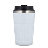 Recycelter Edelstahl-Thermobecher für Kaffee zum Mitnehmen, 400 ml Natianng
