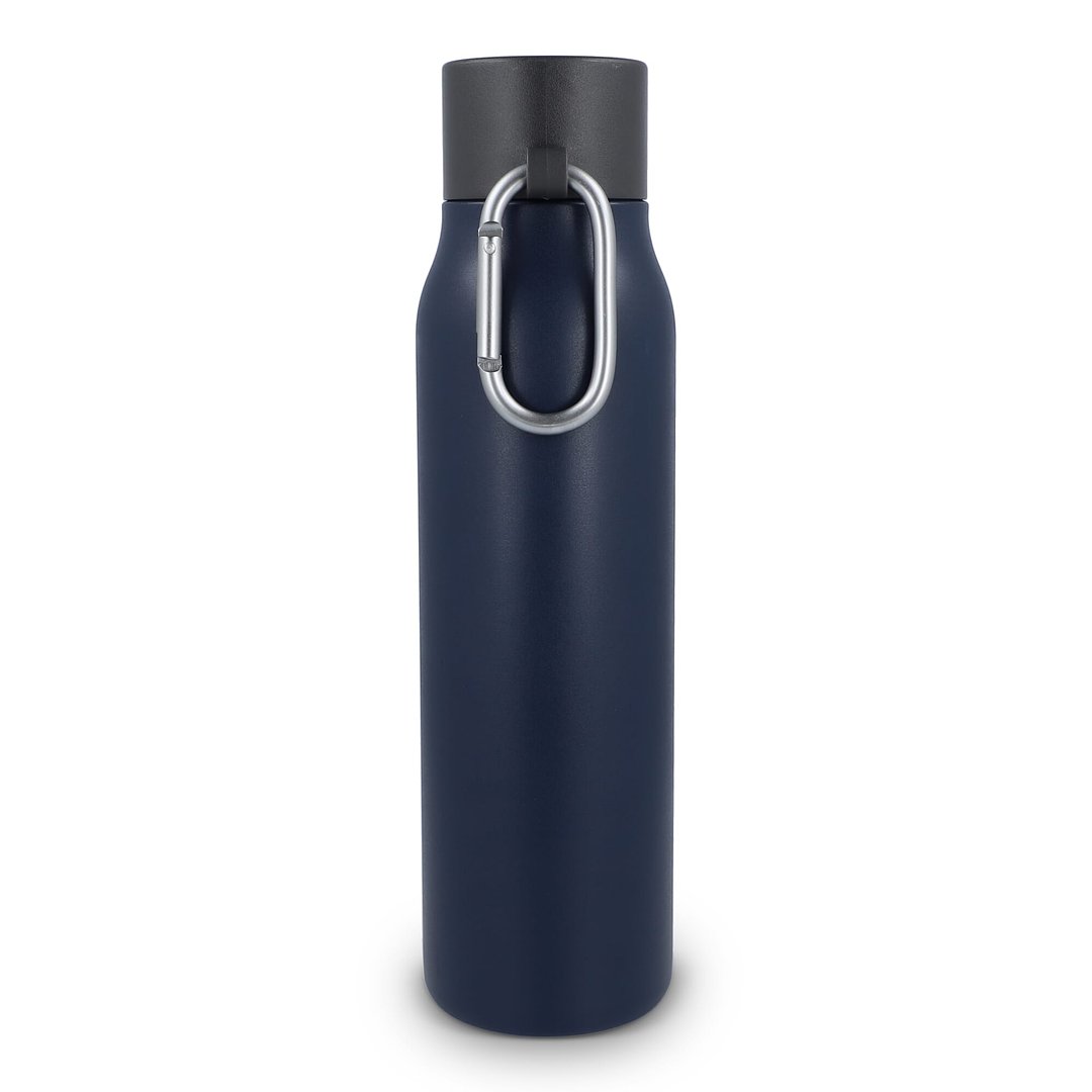 Karabiner mattierte Isolierflasche 600 ml Paunas