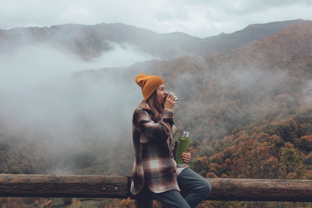 Doppelwandige Flasche 1L Vrela