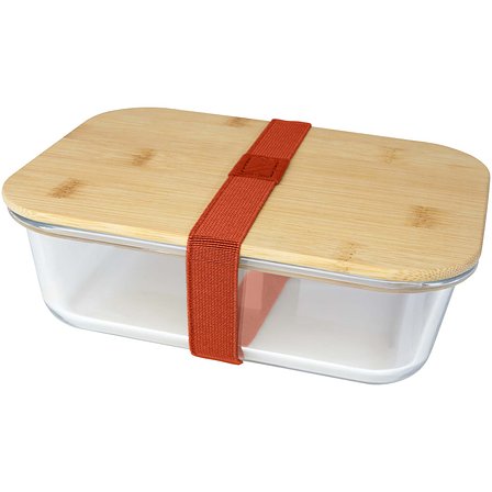 Glas-Brotdose mit Bambusdeckel - Helia