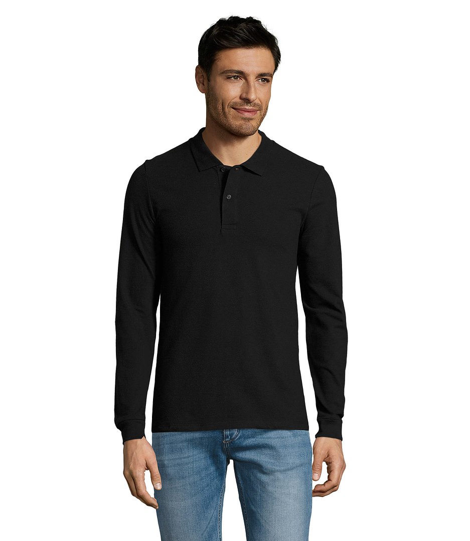 Männer Long-Sleeve Polo 180g Cilgian