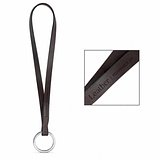 Gedrucktes Muster von Lanyard LEATHER Short Slim (10 mm) Maschld