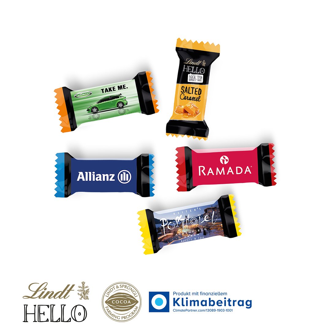 Lindt „HELLO“ im Werbeschuber