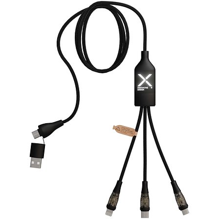 100 W/5 A 5-in-1 Schnellladekabel mit Digitalanzeige - Annen